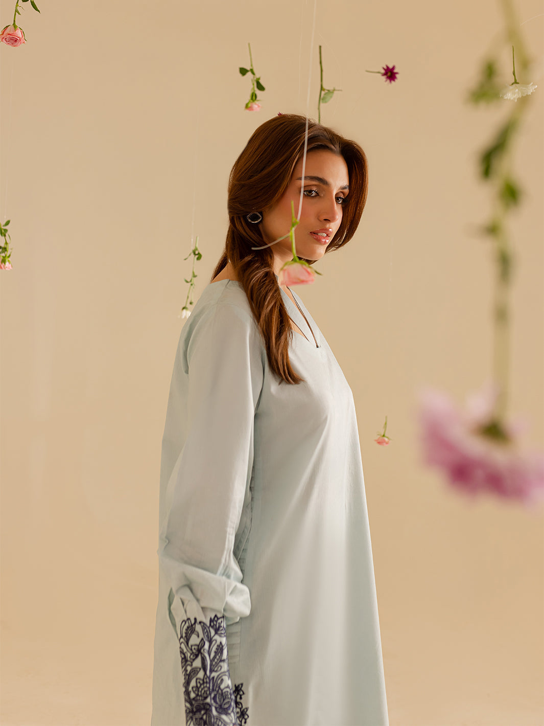 Mahnur | Petal Whispers Lawn Pret | Crystal - Official Mahnur stockist in UK - Sakeena London