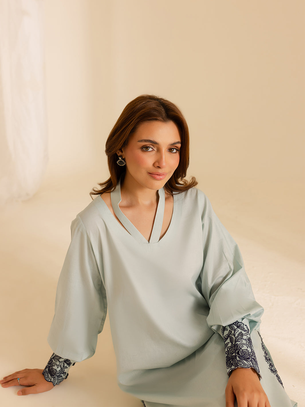 Mahnur | Petal Whispers Lawn Pret | Crystal - Official Mahnur stockist in UK - Sakeena London