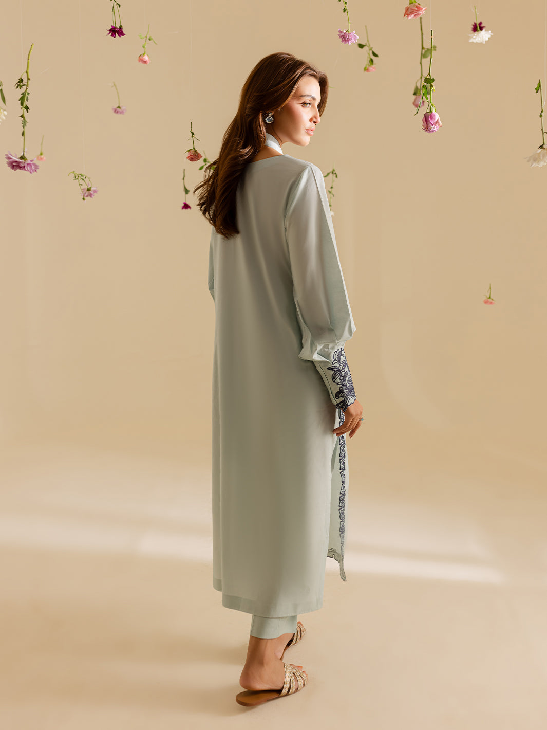 Mahnur | Petal Whispers Lawn Pret | Crystal - Official Mahnur stockist in UK - Sakeena London