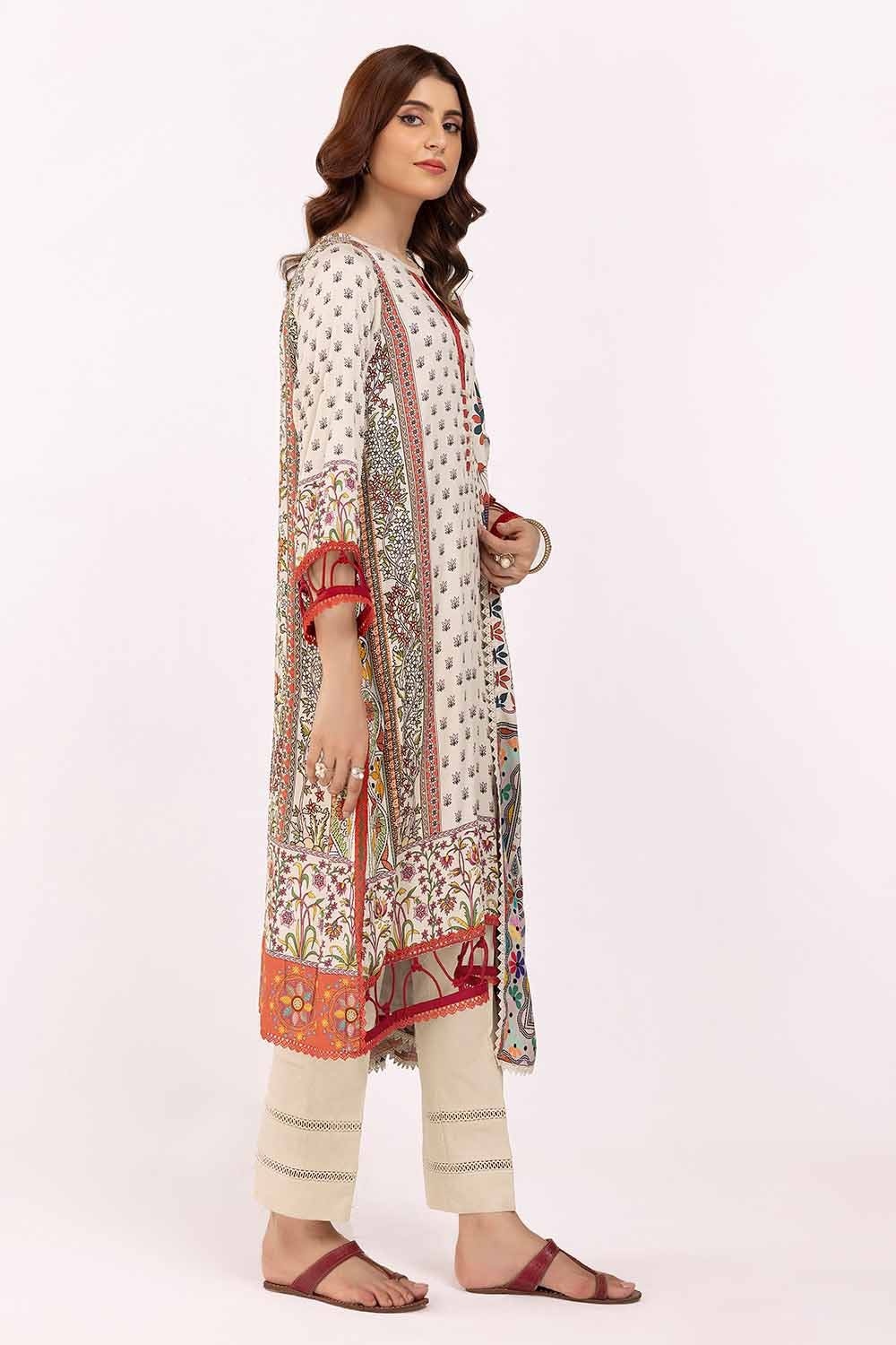 Gul Ahmed | Winter Collection 24 | Cotail Suit CV-42002 - Official Gul Ahmed stockist in UK - Sakeena London