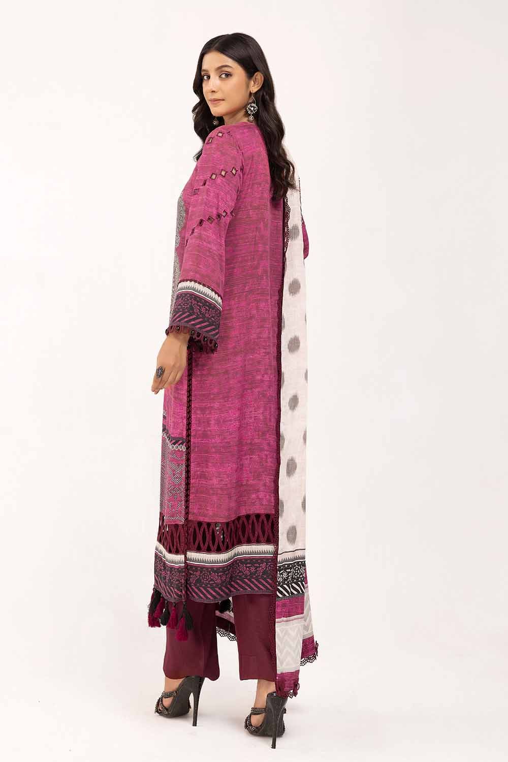 Gul Ahmed | Winter Collection 24 | Cotail Suit CV-42004 - Official Gul Ahmed stockist in UK - Sakeena London