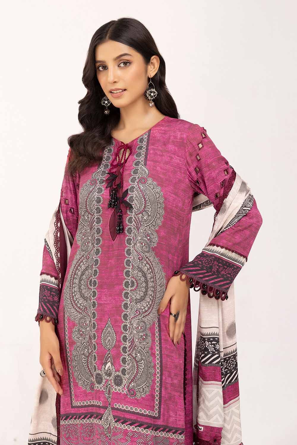 Gul Ahmed | Winter Collection 24 | Cotail Suit CV-42004 - Official Gul Ahmed stockist in UK - Sakeena London