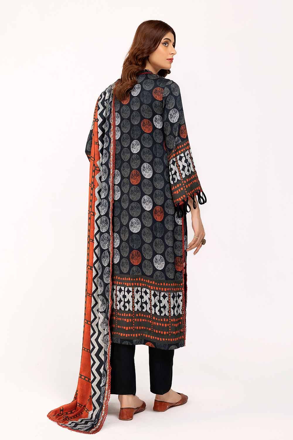 Gul Ahmed | Winter Collection 24 | Cotail Suit CV-42006 - Official Gul Ahmed stockist in UK - Sakeena London