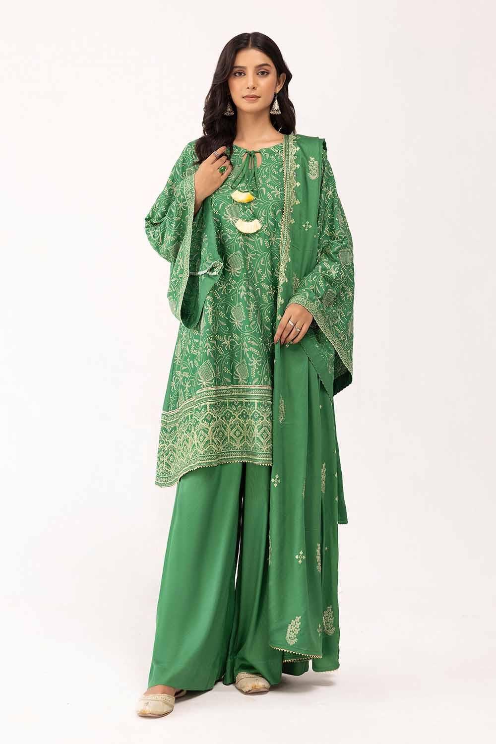 Gul Ahmed | Winter Collection 24 | Cotail Dupatta CV-42007 - Official Gul Ahmed stockist in UK - Sakeena London