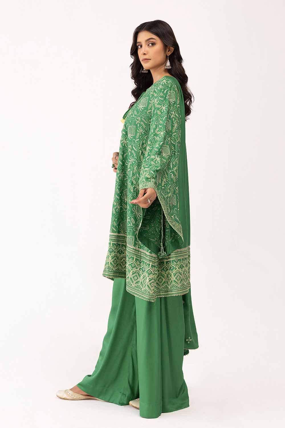Gul Ahmed | Winter Collection 24 | Cotail Dupatta CV-42007 - Official Gul Ahmed stockist in UK - Sakeena London