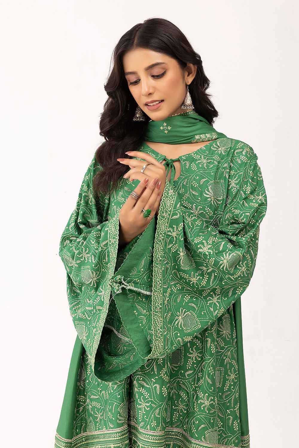 Gul Ahmed | Winter Collection 24 | Cotail Dupatta CV-42007 - Official Gul Ahmed stockist in UK - Sakeena London