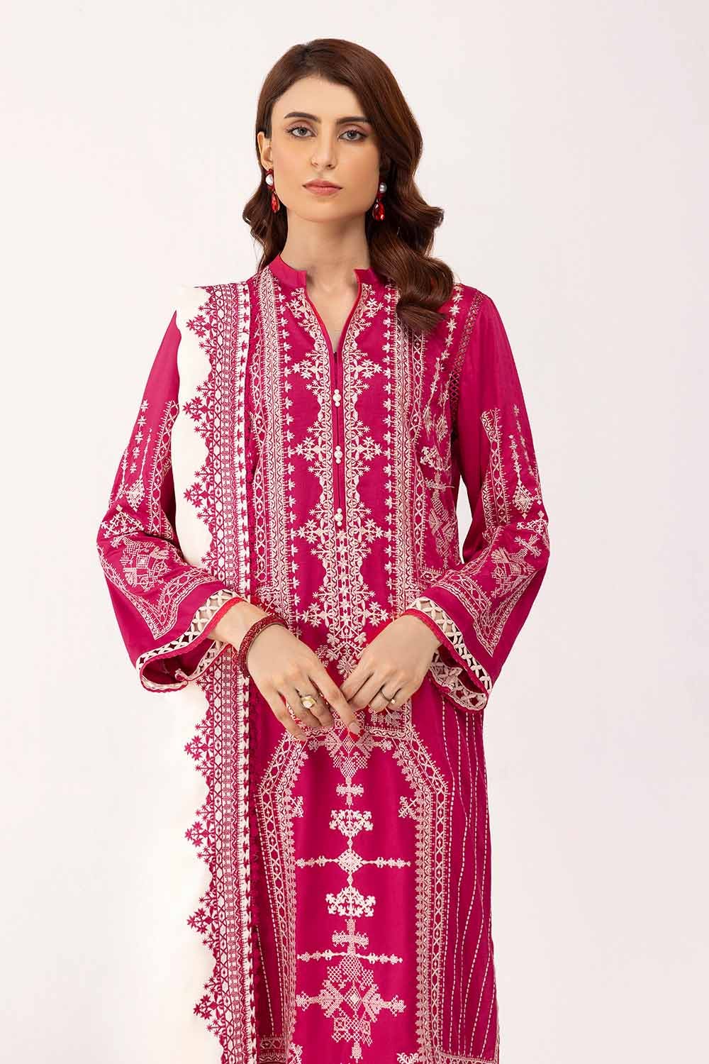 Gul Ahmed | Winter Collection 24 | Cotail Dupatta CV-42013 - Official Gul Ahmed stockist in UK - Sakeena London