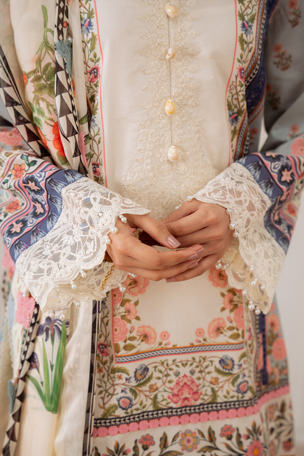 Saira Rizwan | Laanem Summer Lawn 25 | ZUMRA-B-SRL25-07 - Official Saira Rizwan stockist in UK - Sakeena London