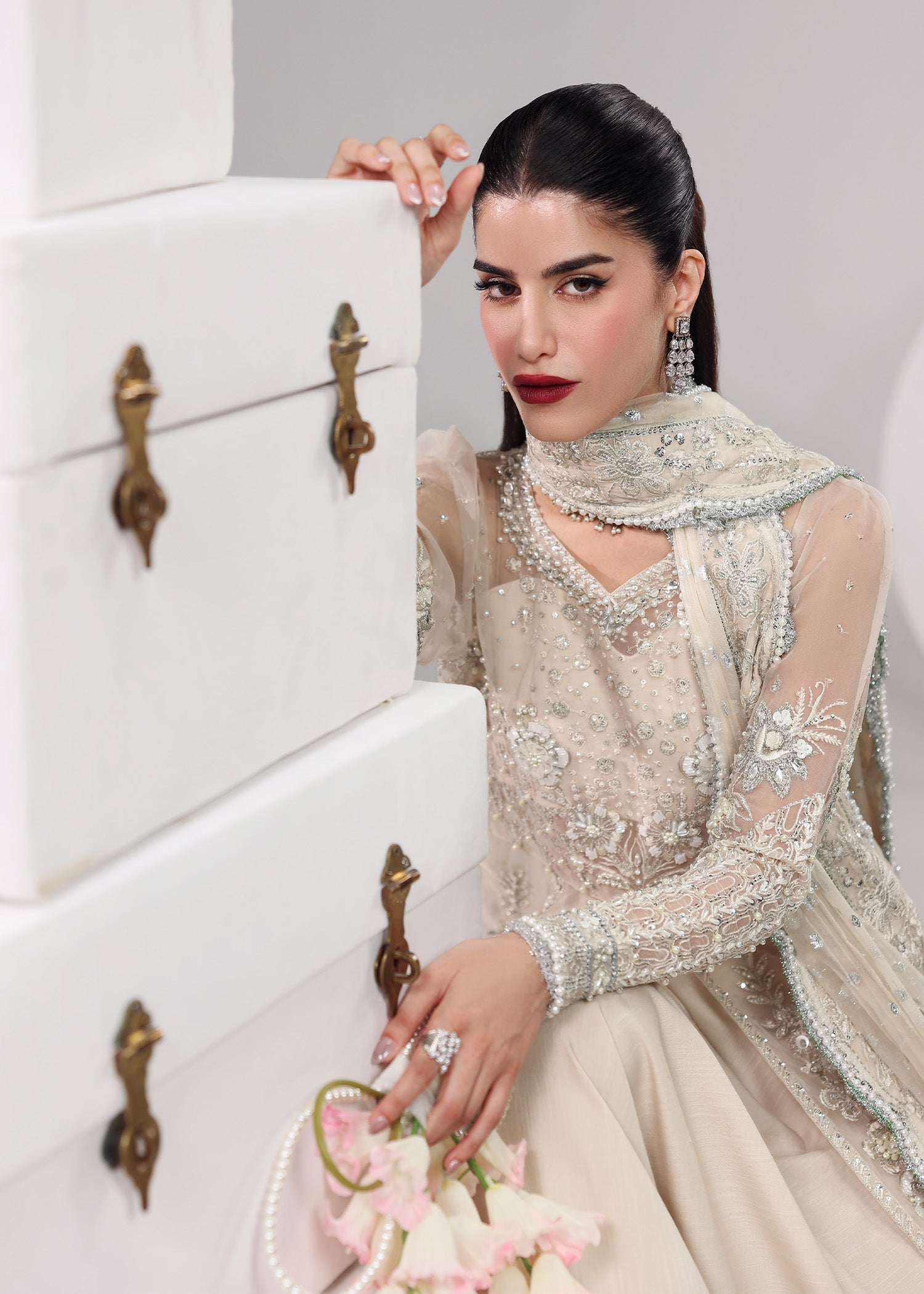 Sardinia | Lamore Luxury Handwork Edit 25 | Pearl Mist - Official Sardinia stockist in UK - Sakeena London