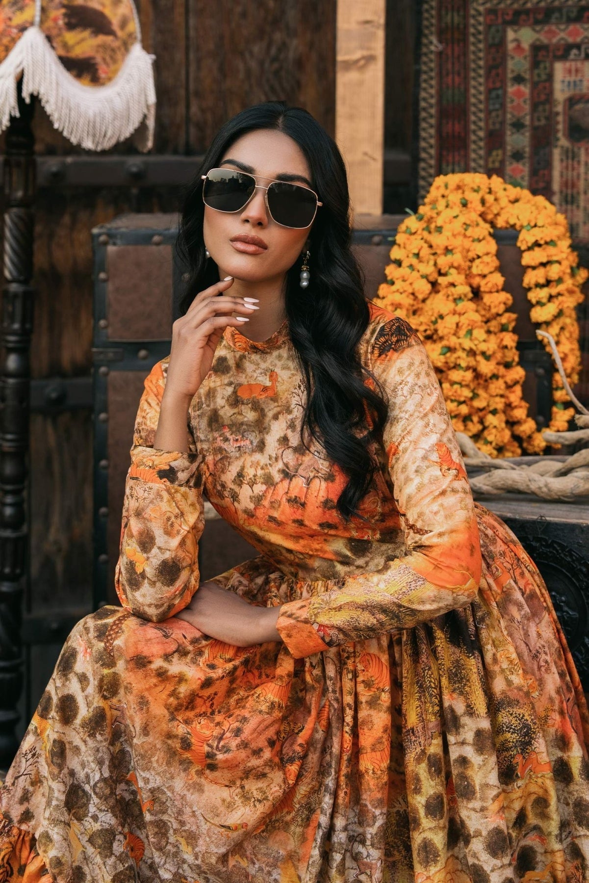 Fahad Hussayn | Lawn Banger | Darshan - Official Fahad Hussayn stockist in UK - Sakeena London