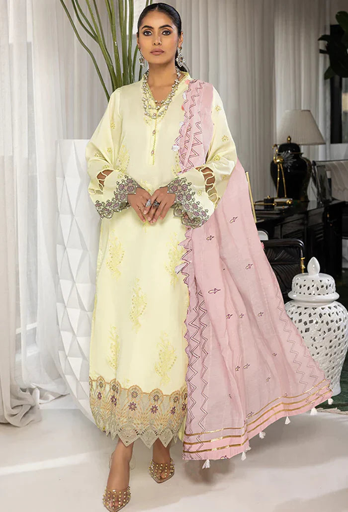 Humdum | Charlotte Chikankari Lawn | D06 - Official HumDum stockist in UK - Sakeena London
