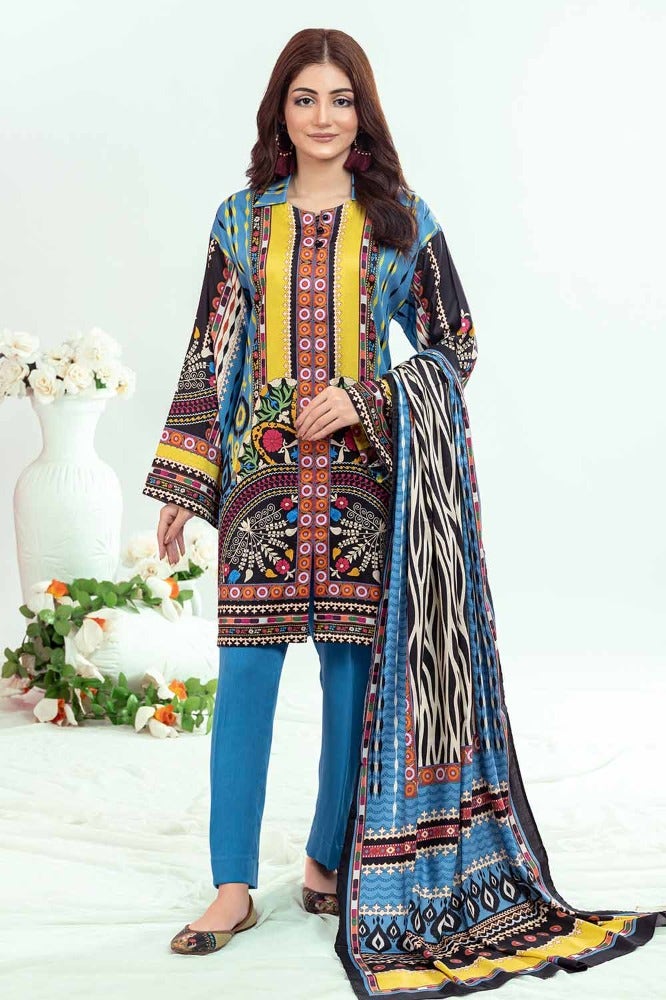 Gul Ahmed | Winter Collection 24 | Suit WNS-32210 B - Official Gul Ahmed stockist in UK - Sakeena London