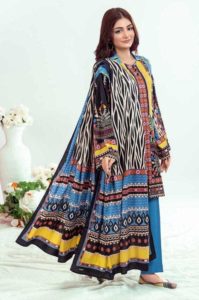 Gul Ahmed | Winter Collection 24 | Suit WNS-32210 B - Official Gul Ahmed stockist in UK - Sakeena London