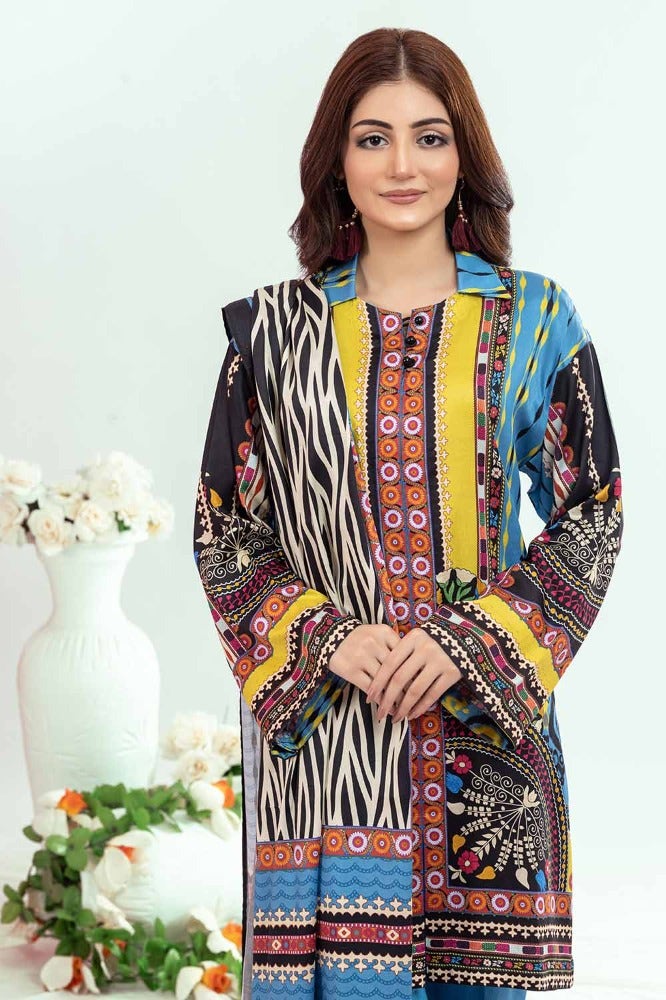 Gul Ahmed | Winter Collection 24 | Suit WNS-32210 B - Official Gul Ahmed stockist in UK - Sakeena London