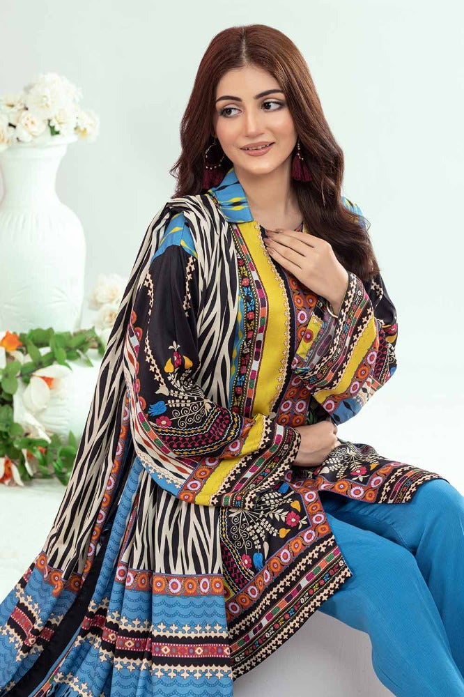 Gul Ahmed | Winter Collection 24 | Suit WNS-32210 B - Official Gul Ahmed stockist in UK - Sakeena London