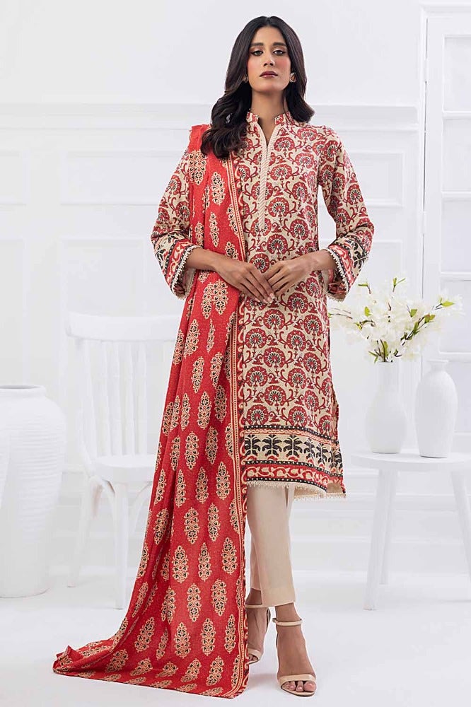 Gul Ahmed | Winter Collection 24 | Suit WNS-32183 A - Official Gul Ahmed stockist in UK - Sakeena London