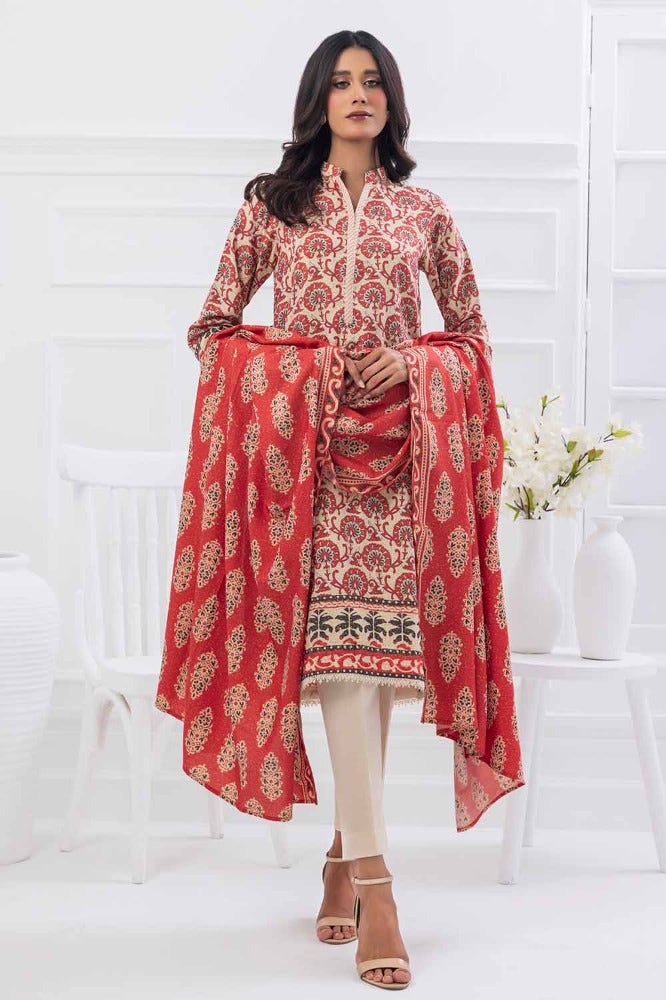 Gul Ahmed | Winter Collection 24 | Suit WNS-32183 A - Official Gul Ahmed stockist in UK - Sakeena London