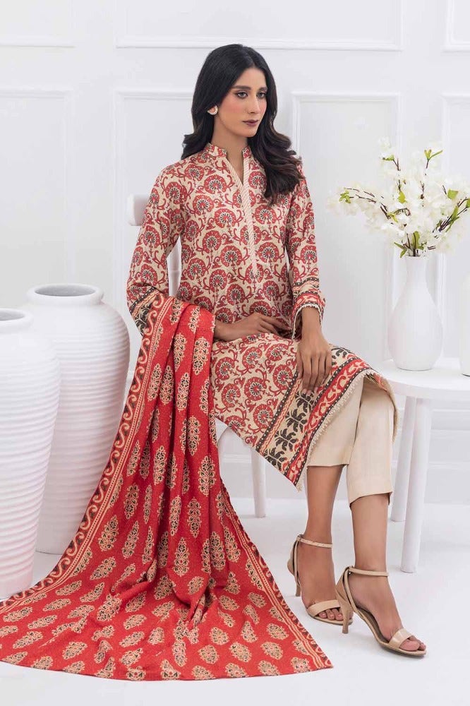 Gul Ahmed | Winter Collection 24 | Suit WNS-32183 A - Official Gul Ahmed stockist in UK - Sakeena London