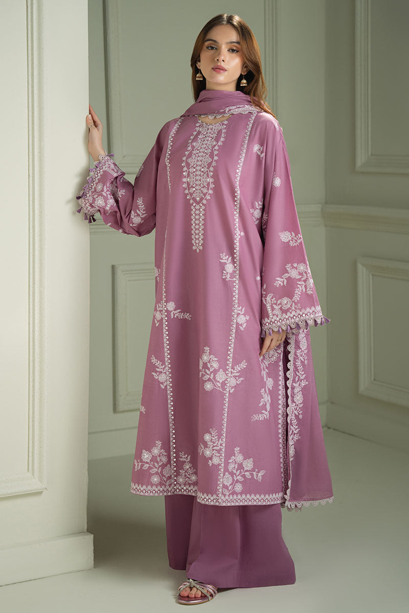 Mahnur | Twilight Luxury Lawn 25 | ORCHID GLAZE - Official Cross Stitch stockist in UK - Sakeena London