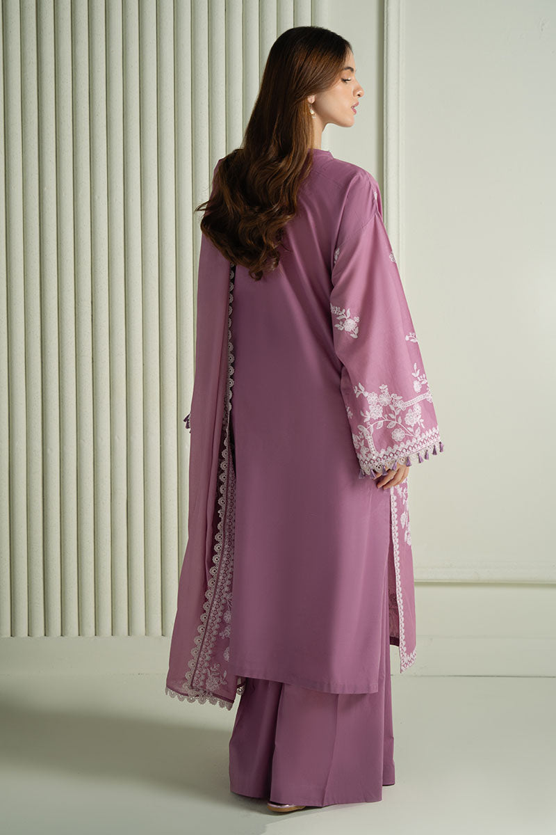 Mahnur | Twilight Luxury Lawn 25 | ORCHID GLAZE - Official Cross Stitch stockist in UK - Sakeena London
