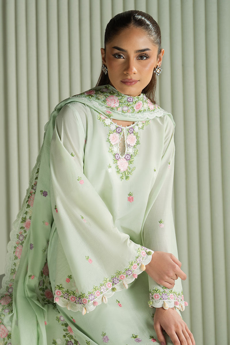 Mahnur | Twilight Luxury Lawn 25 | VERDENT BLOOM - Official Cross Stitch stockist in UK - Sakeena London