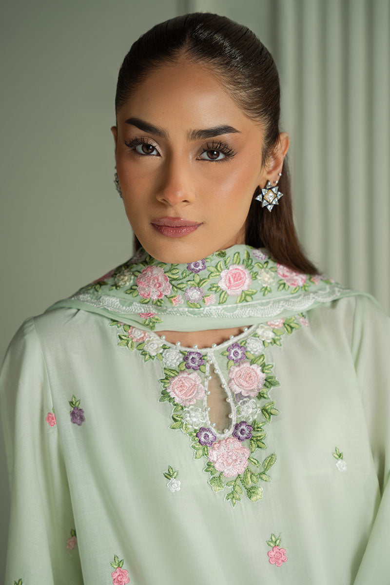 Mahnur | Twilight Luxury Lawn 25 | VERDENT BLOOM - Official Cross Stitch stockist in UK - Sakeena London