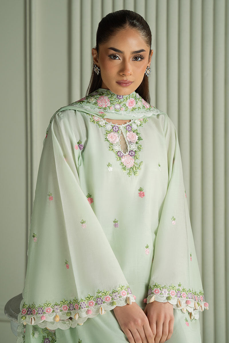 Mahnur | Twilight Luxury Lawn 25 | VERDENT BLOOM - Official Cross Stitch stockist in UK - Sakeena London