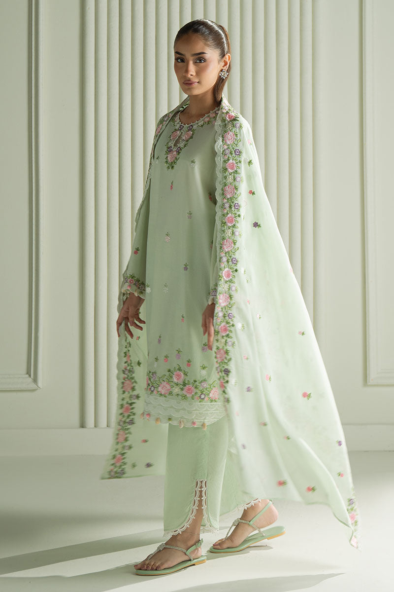 Mahnur | Twilight Luxury Lawn 25 | VERDENT BLOOM - Official Cross Stitch stockist in UK - Sakeena London
