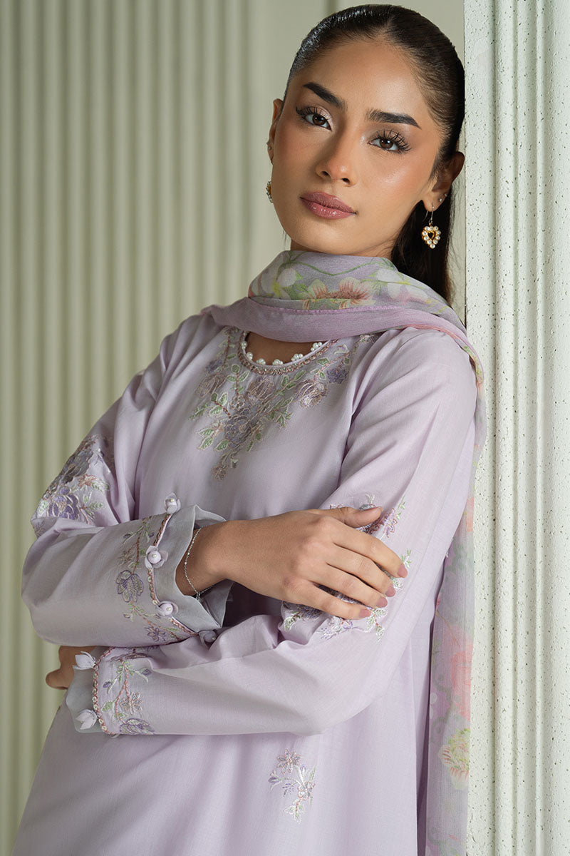 Mahnur | Twilight Luxury Lawn 25 | VIOLET VEIL - Official Cross Stitch stockist in UK - Sakeena London