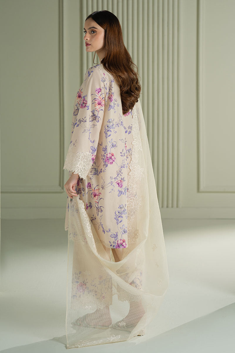 Mahnur | Twilight Luxury Lawn 25 | BLOOMING SAND - Official Cross Stitch stockist in UK - Sakeena London
