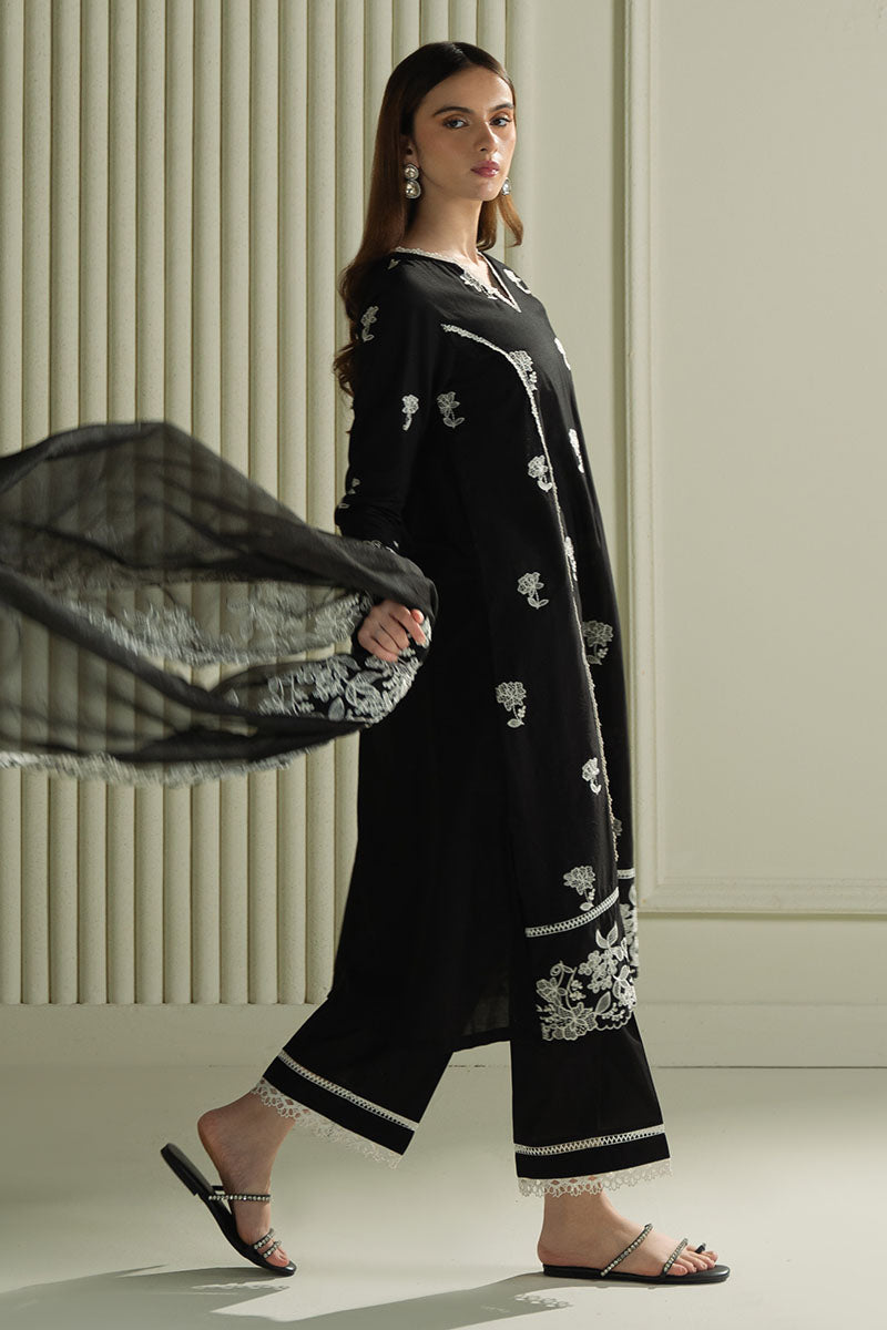 Mahnur | Twilight Luxury Lawn 25 | RAVEN MESH - Official Cross Stitch stockist in UK - Sakeena London