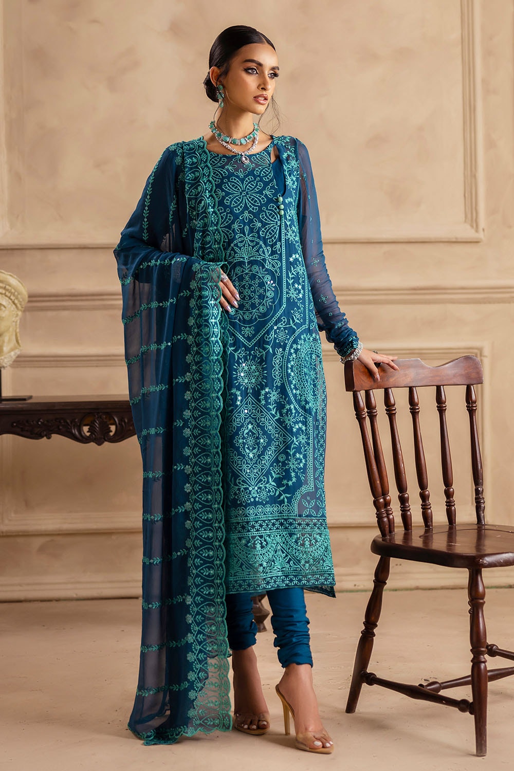 Gul Ahmed | Festive Eid 25 | LE-52004 - Official Gul Ahmed stockist in UK - Sakeena London