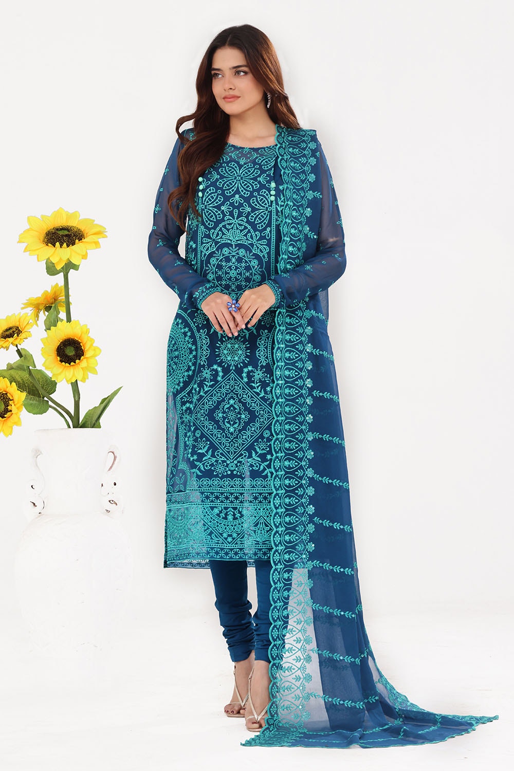 Gul Ahmed | Festive Eid 25 | LE-52004 - Official Gul Ahmed stockist in UK - Sakeena London