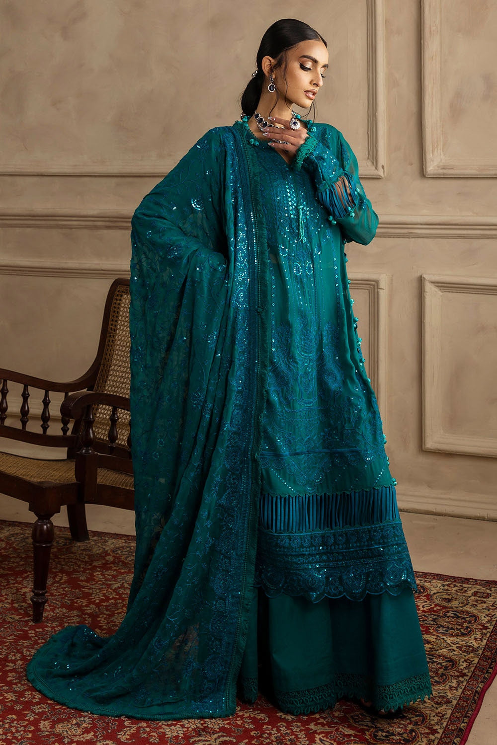 Gul Ahmed | Festive Eid 25 | LE-52017 - Official Gul Ahmed stockist in UK - Sakeena London