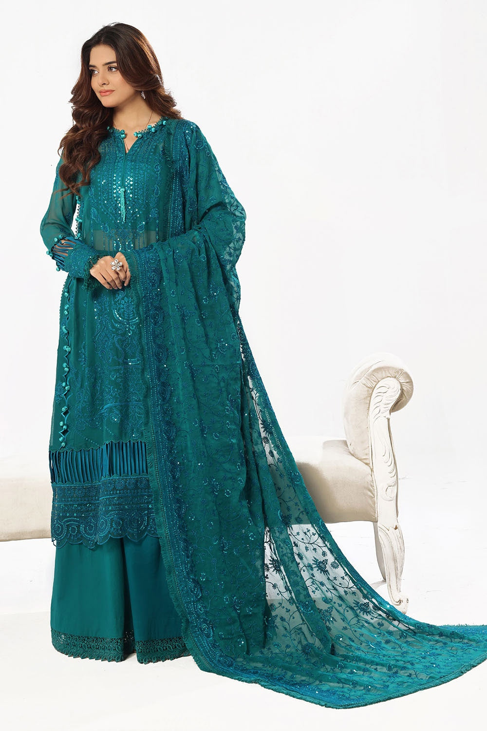 Gul Ahmed | Festive Eid 25 | LE-52017 - Official Gul Ahmed stockist in UK - Sakeena London