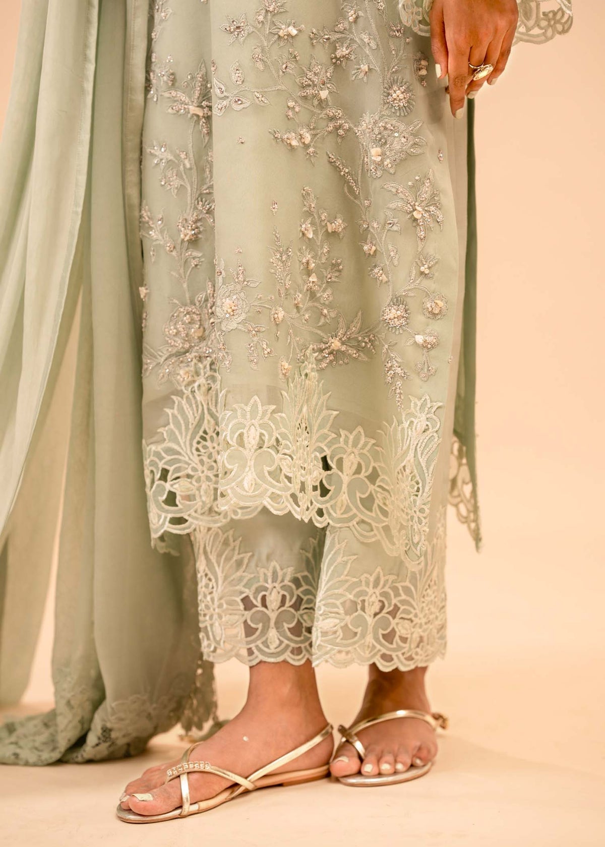 Mahgul | Emerald Hill Formals | Green Pearl - Official Mahgul stockist in UK - Sakeena London