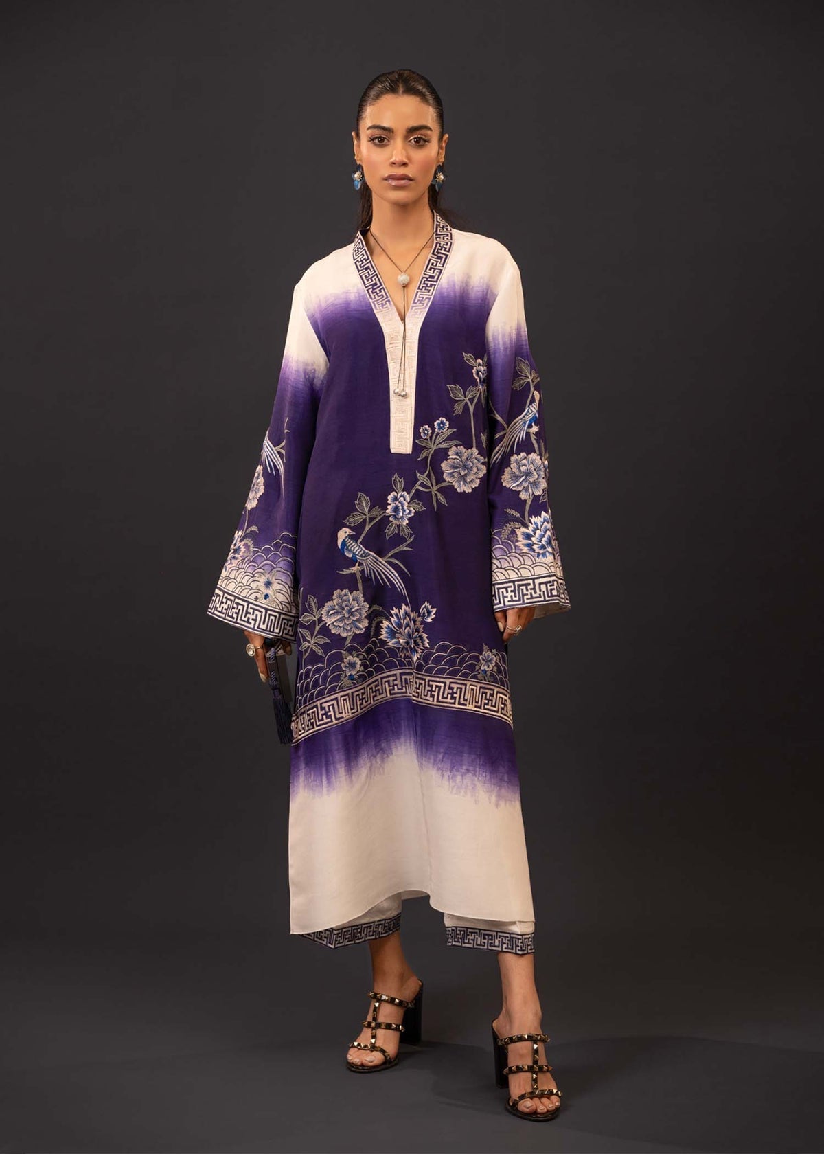 Mahgul | Emerald Hill Formals | Floral Ink - Official Mahgul stockist in UK - Sakeena London