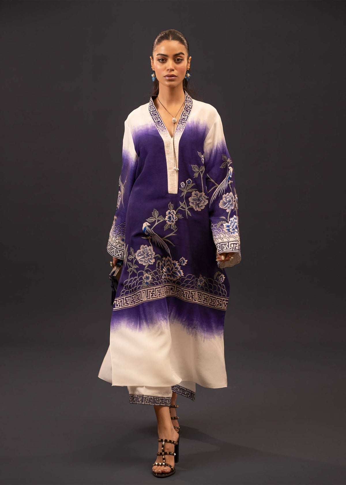 Mahgul | Emerald Hill Formals | Floral Ink - Official Mahgul stockist in UK - Sakeena London