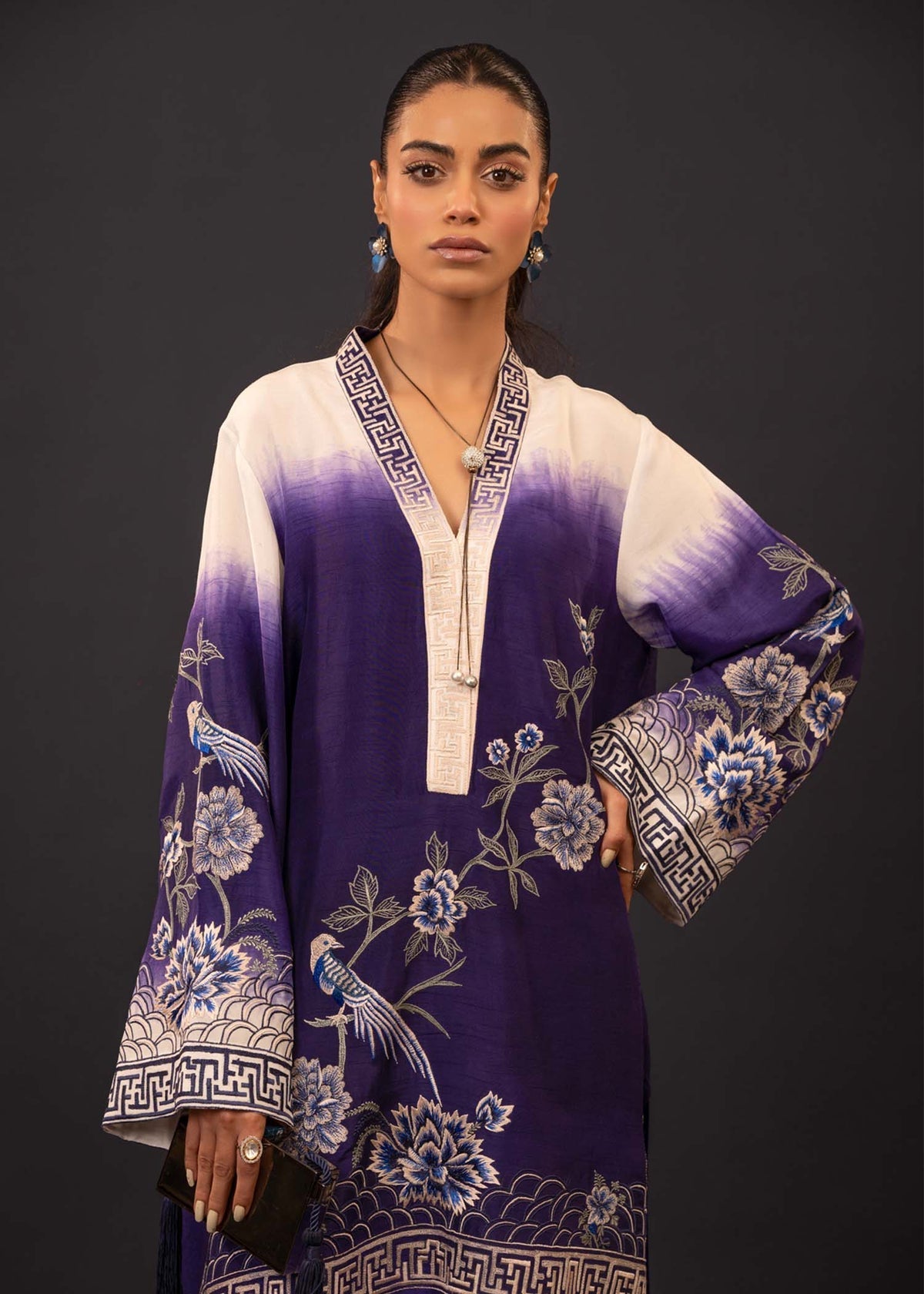 Mahgul | Emerald Hill Formals | Floral Ink - Official Mahgul stockist in UK - Sakeena London