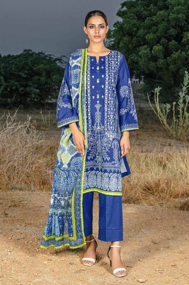 Gul Ahmed | Winter Collection 24 | Cotton Net Dupatta CD-32009 - Official Gul Ahmed stockist in UK - Sakeena London