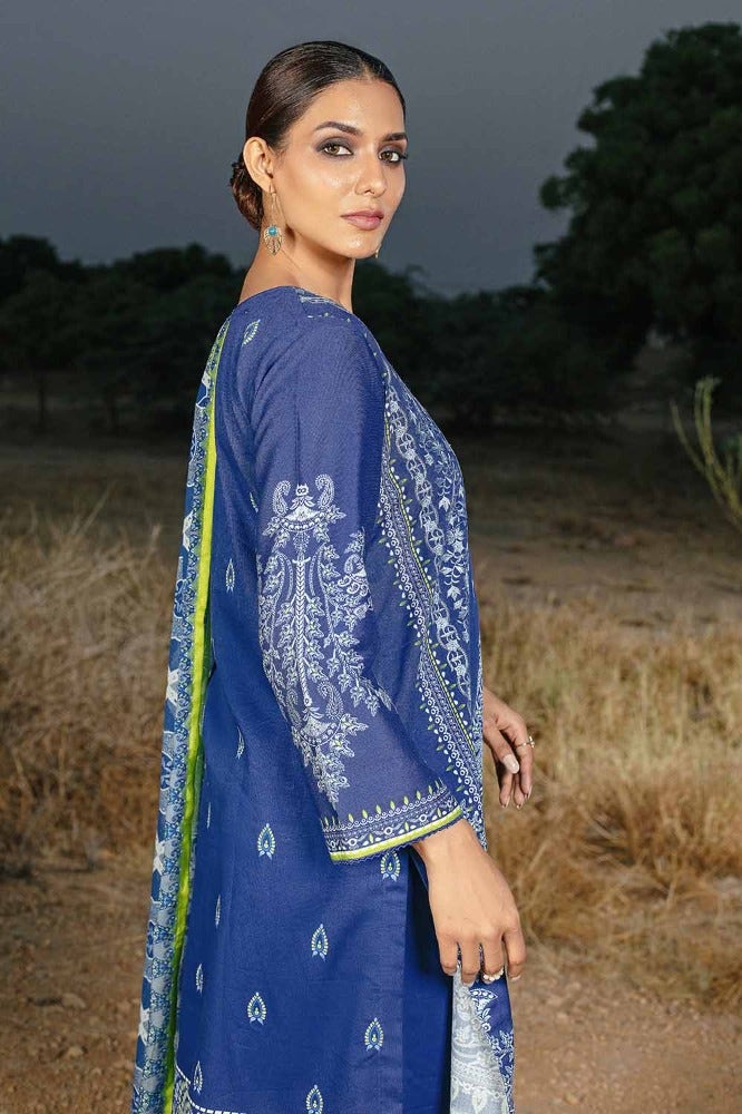 Gul Ahmed | Winter Collection 24 | Cotton Net Dupatta CD-32009 - Official Gul Ahmed stockist in UK - Sakeena London