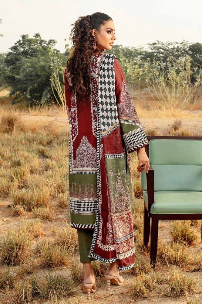 Gul Ahmed | Winter Collection 24 | Cotton Net Dupatta CD-32002 - Official Gul Ahmed stockist in UK - Sakeena London
