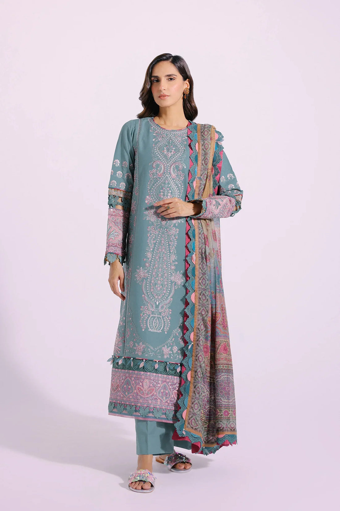 Ethnic | Rozana Collection SS 24 | E0406/203/718 - Official Ethnic stockist in UK - Sakeena London