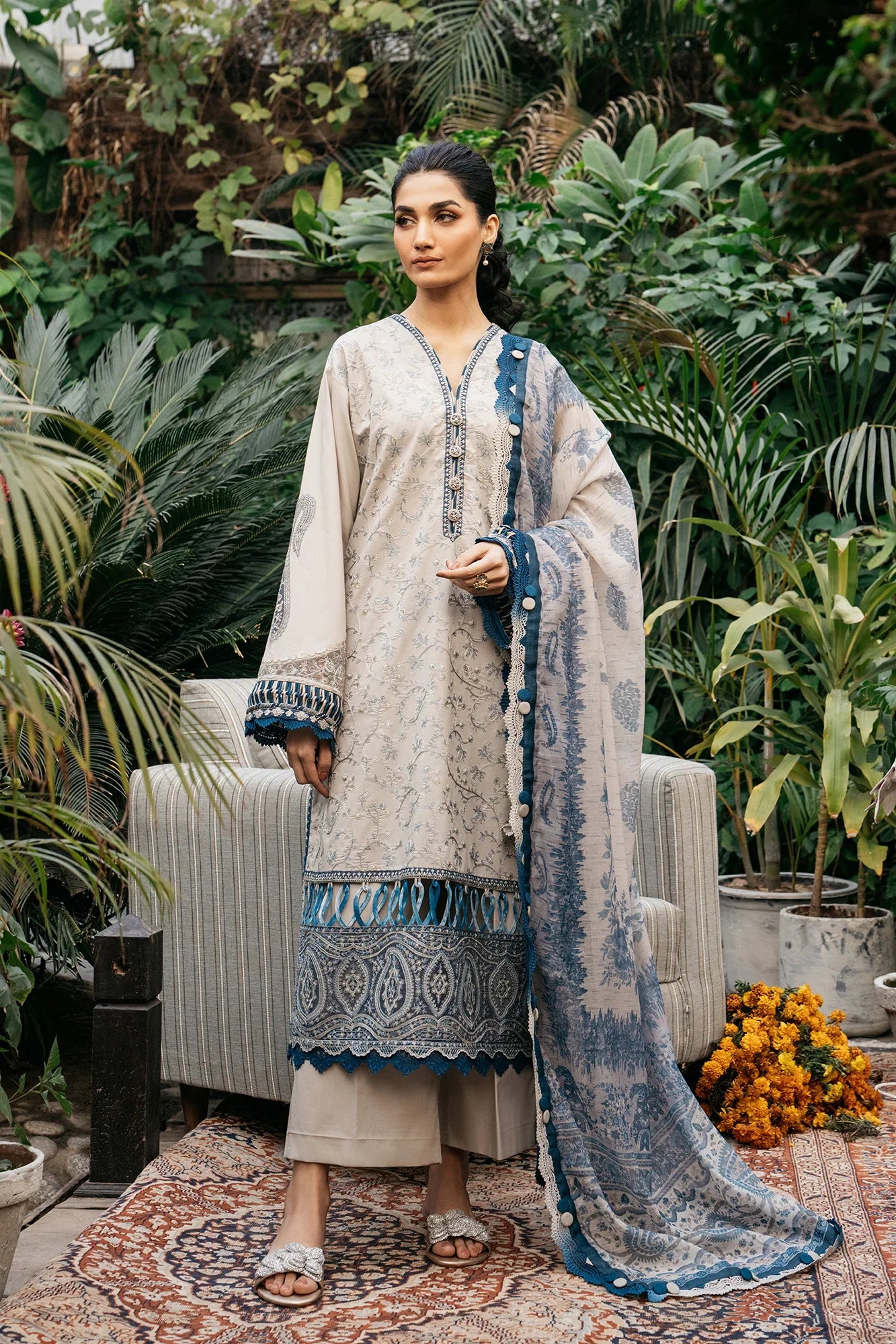 Ethnic | Rozana Collection SS 24 | E0408/203/004 - Official Ethnic stockist in UK - Sakeena London