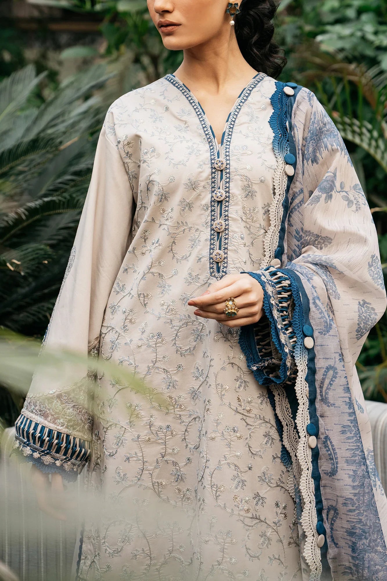 Ethnic | Rozana Collection SS 24 | E0408/203/004 - Official Ethnic stockist in UK - Sakeena London