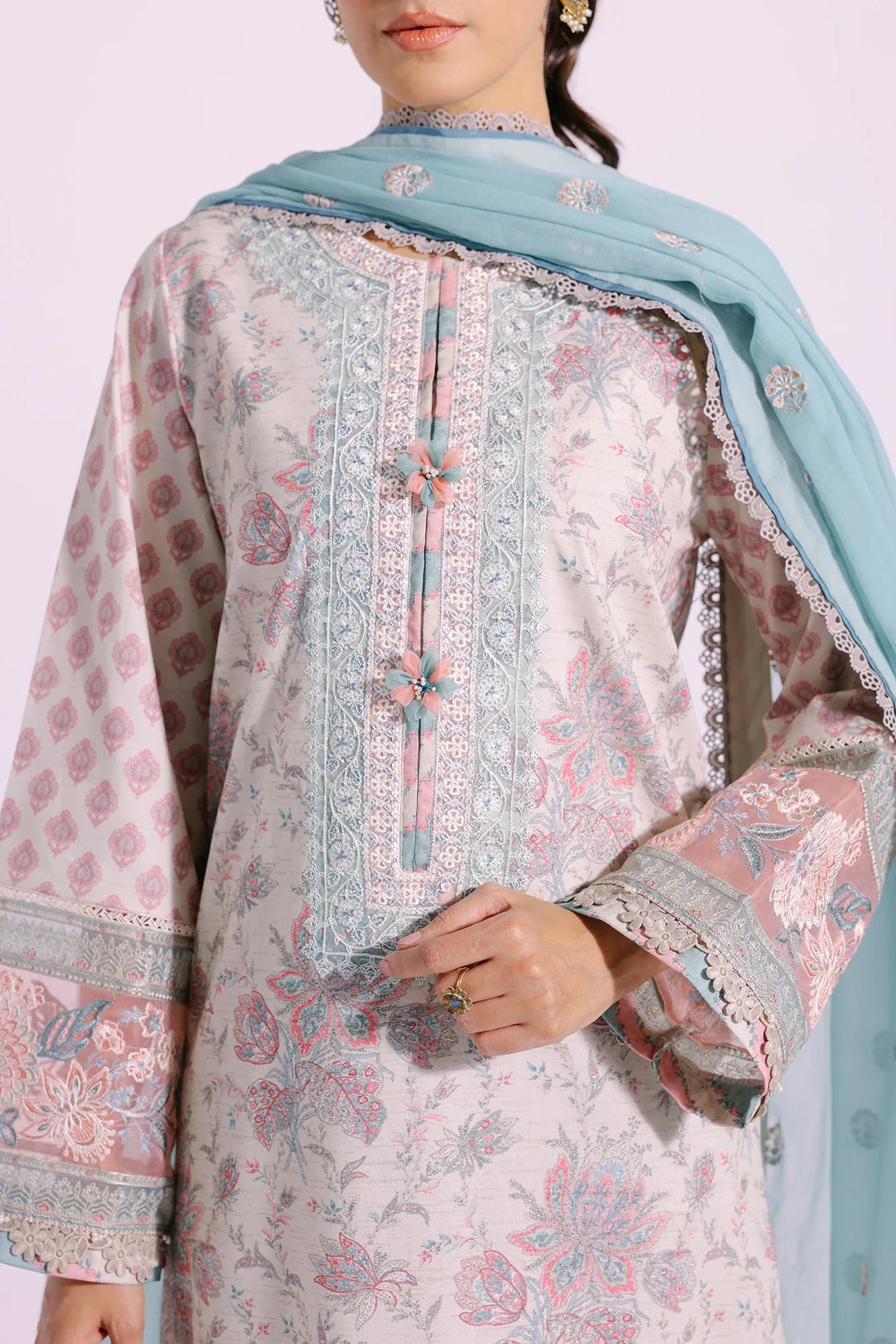 Ethnic | Rozana Collection SS 24 | E0401/203/112 - Official Ethnic stockist in UK - Sakeena London