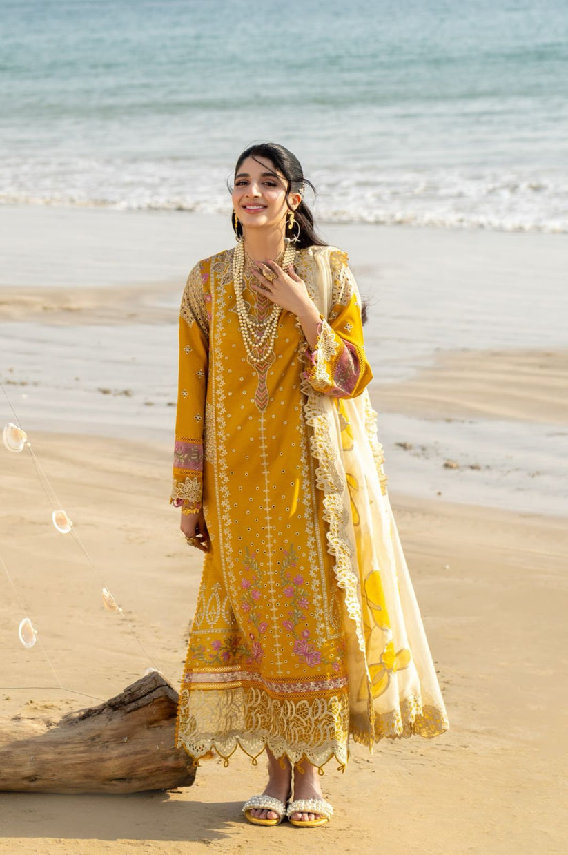 Aabyaan | Saagar Luxury Lawn 25 | ZIYANA (AS-05) - Official Aabyaan stockist in UK - Sakeena London
