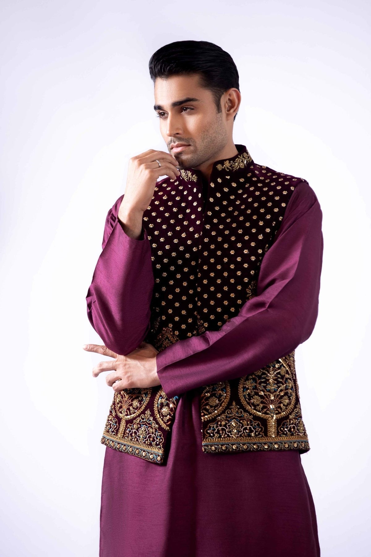 Pakistani Menswear | Fahad Hussayn | BHAMBHAL - Official Sakeena London Ltd. stockist in UK - Sakeena London
