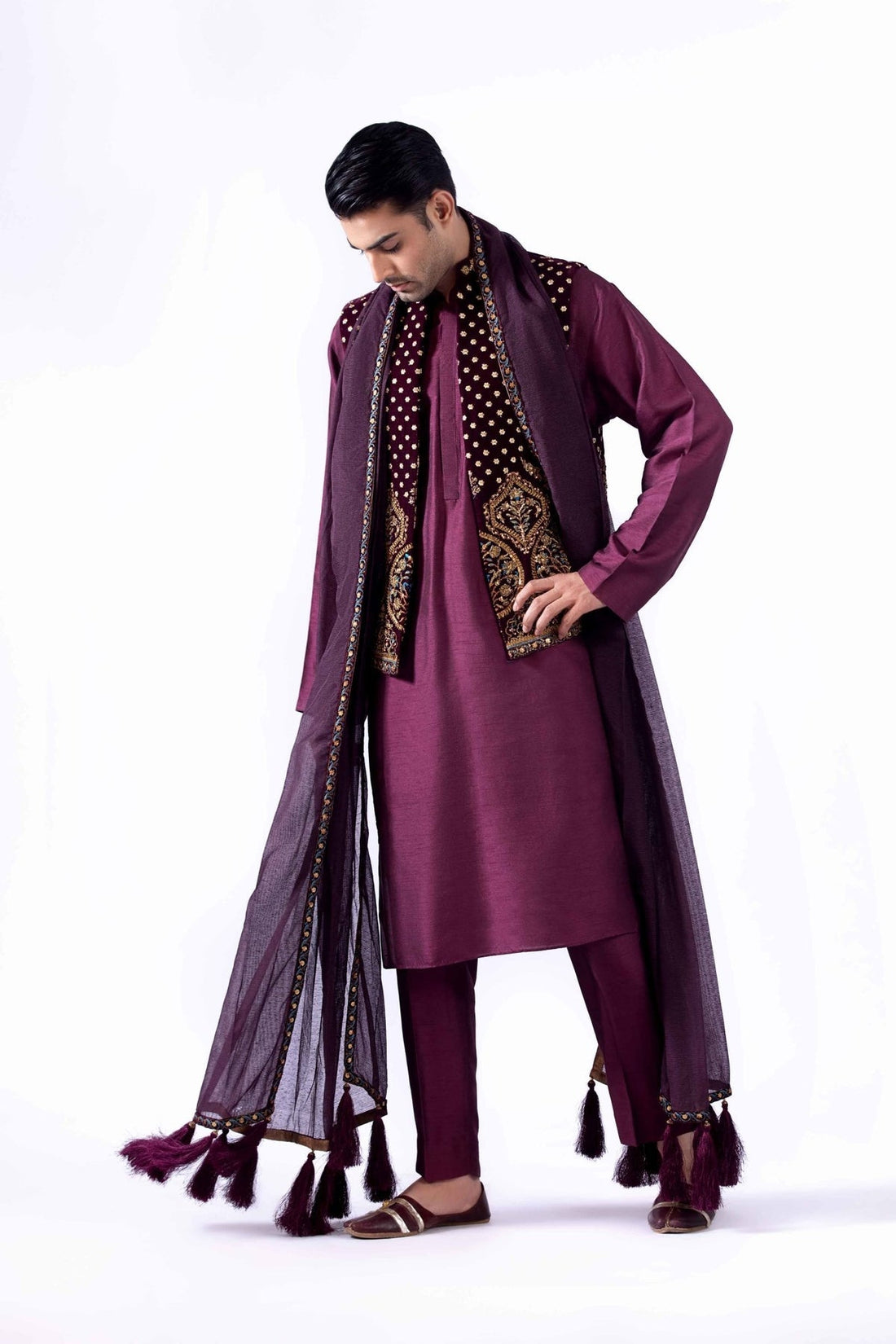 Pakistani Menswear | Fahad Hussayn | BHAMBHAL - Official Sakeena London Ltd. stockist in UK - Sakeena London