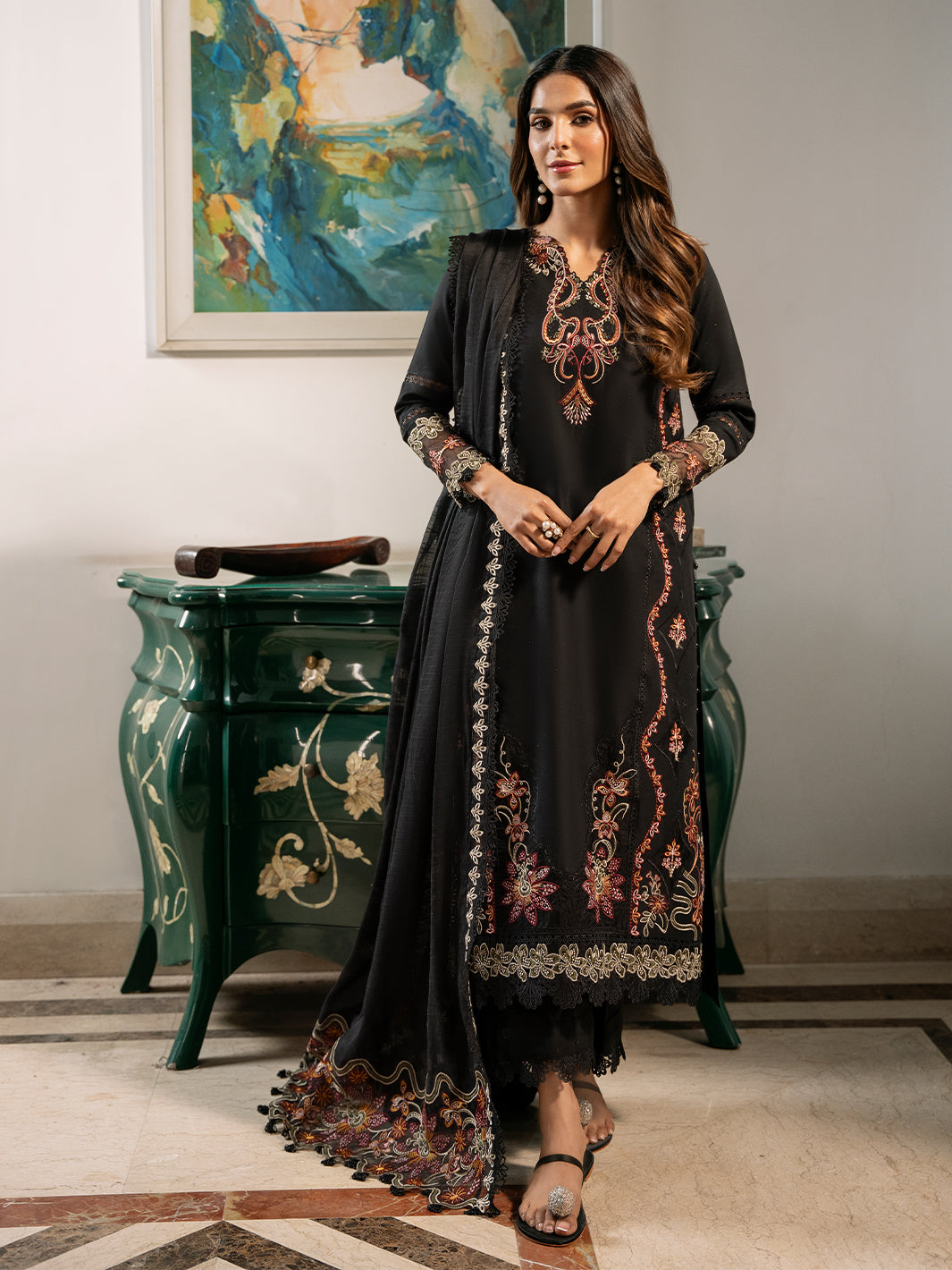 Izel | Mahveen Festive Lawn 25 | FAHIMA - Official Izel stockist in UK - Sakeena London